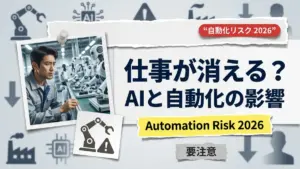 2026年仕事自動化リスク：消える可能性のある職業